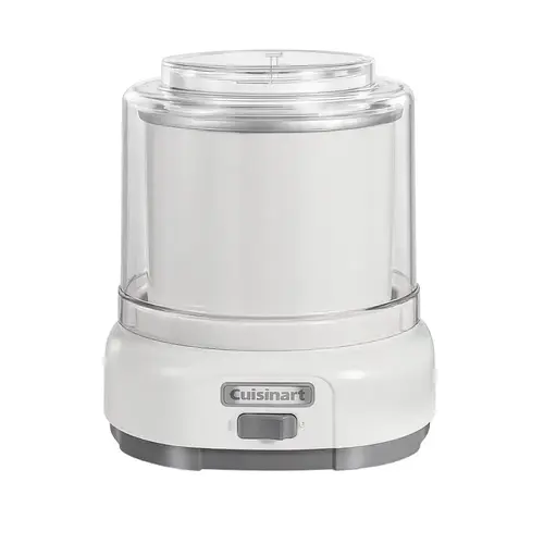 Hamilton Beach Ice Cream Maker, 1.5 qt, 13.5 W, On/Off Button Control, Thermoplastic Housing Material, White Hamilton Beach Ice Cream Maker, 1.5 qt, 13.5 W, On/Off Button Control, Thermoplastic Housing Material, White