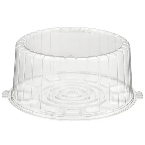 Essentials Cake Container & Lid Combo With High Dome Lid 10X5.5 IN RPET Clear Round - pack of 50 Essentials Cake Container & Lid Combo With High Dome Lid 10X5.5 IN RPET Clear Round - pack of 50