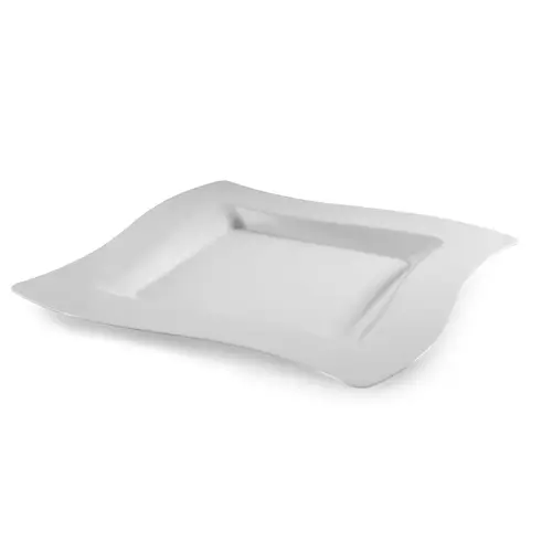 Plate 9.5X9.5 IN PS White Square - pack of 120 Plate 9.5X9.5 IN PS White Square - pack of 120