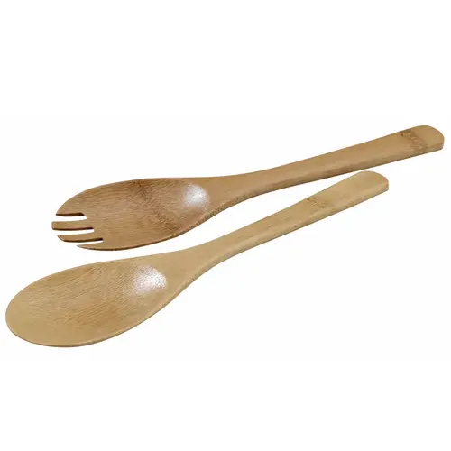 2PC Serving Utensil Kit 10 IN Bamboo Natural Microwave Safe Freezer Safe - pack of 50 2PC Serving Utensil Kit 10 IN Bamboo Natural Microwave Safe Freezer Safe - pack of 50