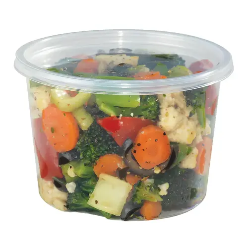 Deli Container Base & Lid Combo 16 OZ PP - pack of 240 Deli Container Base & Lid Combo 16 OZ PP - pack of 240
