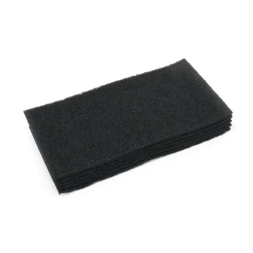 Clarke Scrubbing Pad 20X14 IN Black Floor Boost - pack of 5 Clarke Scrubbing Pad 20X14 IN Black Floor Boost - pack of 5