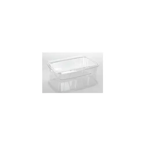 Fresh N' Sealed Deli Container Hinged With Flat Lid 74 OZ PET Clear Rectangle - pack of 116 Fresh N' Sealed Deli Container Hinged With Flat Lid 74 OZ PET Clear Rectangle - pack of 116