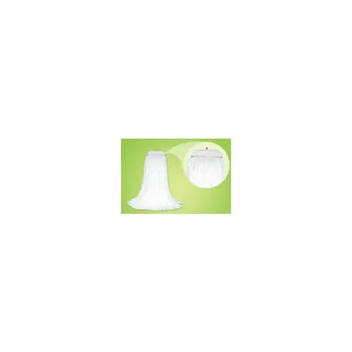 Mop Head 16 OZ White Rayon 4PLY Cut End Screw Type Mop Head 16 OZ White Rayon 4PLY Cut End Screw Type
