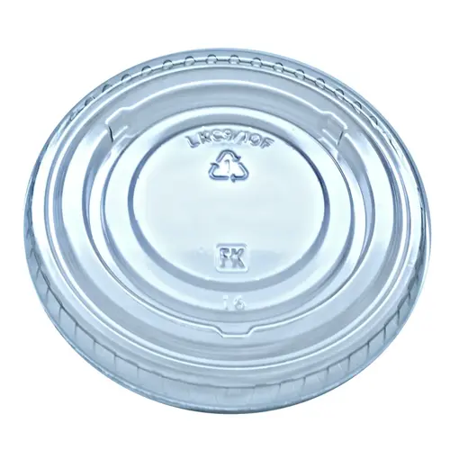 Nexclear Lid Flat 3.2X0.3 IN PET Clear For 9-10 OZ Cold Cup No Hole - pack of 2500 Nexclear Lid Flat 3.2X0.3 IN PET Clear For 9-10 OZ Cold Cup No Hole - pack of 2500