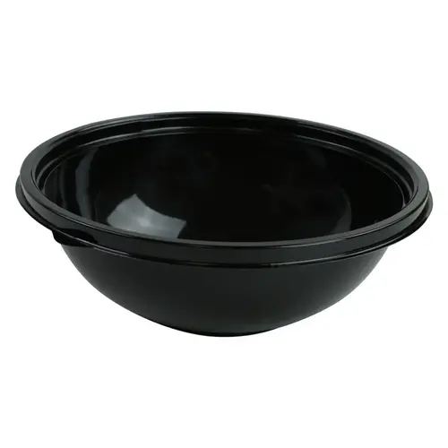 Bowl Large (LG) 48 OZ PET Black Round - pack of 100 Bowl Large (LG) 48 OZ PET Black Round - pack of 100