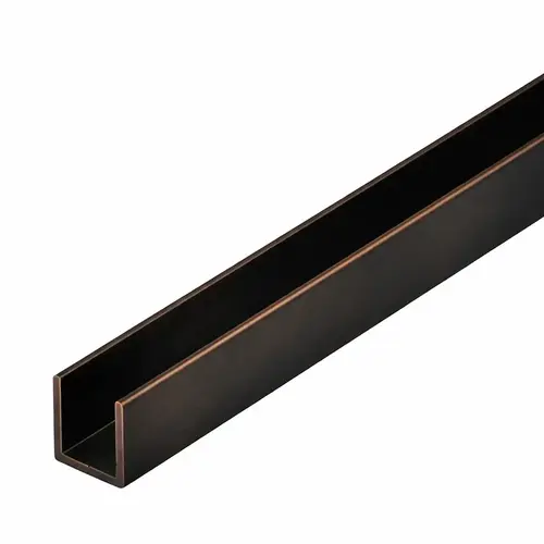 Aria 3/4" U-Channel Oil Rubbed Bronze 95" Length Aria 3/4" U-Channel Oil Rubbed Bronze 95" Length