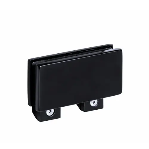 PT72 - Alva Transom Mounted Connector with Dual Door Stops - Matte Black PT72 - Alva Transom Mounted Connector with Dual Door Stops - Matte Black