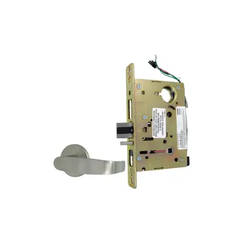 KIT - Electrified Mortise Lock, OL - O Rose x L Lever, FS Fail Safe or FSE Fail Secure, Field Selectable, Auto-Sensing Dual Voltage 12/24VDC, Full Wave Rectification, Less Mortise Cylinder, Grade 1, 626/US26D Satin Chrome KIT - Electrified Mortise Lock, OL - O Rose x L Lever, FS Fail Safe or FSE Fail Secure, Field Selectable, Auto-Sensing Dual Voltage 12/24VDC, Full Wave Rectification, Less Mortise Cylinder, Grade 1, 626/US26D Satin Chrome