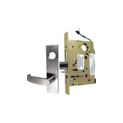 KIT - Electrified Mortise Lock, LW1L - LW1 Escutcheon x L Lever, FS Fail Safe or FSE Fail Secure, Field Selectable, Auto-Sensing Dual Voltage 12/24VDC, Less Mortise Cylinder, Grade 1, 626/US26D Satin Chrome KIT - Electrified Mortise Lock, LW1L - LW1 Escutcheon x L Lever, FS Fail Safe or FSE Fail Secure, Field Selectable, Auto-Sensing Dual Voltage 12/24VDC, Less Mortise Cylinder, Grade 1, 626/US26D Satin Chrome
