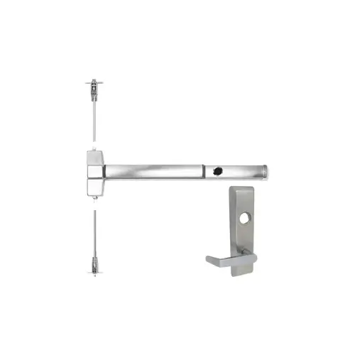 KIT - M52 Cylinder Dogging (1-1/8" Mortise Cylinder with Standard Cam Required), SVR Surface Vertical Rod Exit Device, N959 Newport Storeroom Lever Trim (Rim Cylinder Required), Key Operated Lever, LHR Left Hand Reverse/Reversible Handing, Less Cylinders, M54 SNB, Sex Nuts and Bolts, 36" x 84", Grade 1, ED5000 Series, 630/US32D Satin Stainless Steel KIT - M52 Cylinder Dogging (1-1/8" Mortise Cylinder with Standard Cam Required), SVR Surface Vertical Rod Exit Device, N959 Newport Storeroom Lever Trim (Rim Cylinder Required), Key Operated Lever, LHR Left Hand Reverse/Reversible Handing, Less Cylinders, M54 SNB, Sex Nuts and Bolts, 36" x 84", Grade 1, ED5000 Series, 630/US32D Satin Stainless Steel