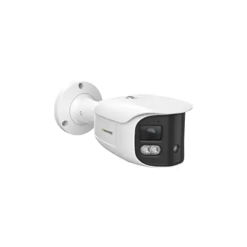 2 Each x 4 Megapixel H.265 30 FPS Knight Guard Active Deterrence Bullet Camera w/Smart Hi Intensity LEDs Fixed 3.5mm Lenses, 2-Way Audio, 12VDC/PoE, IP67/IK-10 - J Box Included - White 2 Each x 4 Megapixel H.265 30 FPS Knight Guard Active Deterrence Bullet Camera w/Smart Hi Intensity LEDs Fixed 3.5mm Lenses, 2-Way Audio, 12VDC/PoE, IP67/IK-10 - J Box Included - White