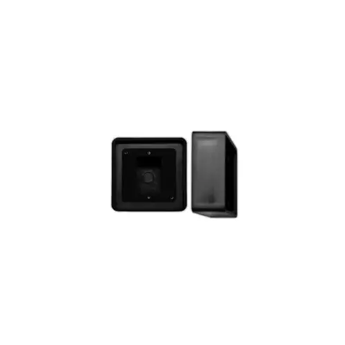 Square Surface Mounting Box for 4.5" x 4.5", Includes Weather Gasket, Black ABS Square Surface Mounting Box for 4.5" x 4.5", Includes Weather Gasket, Black ABS
