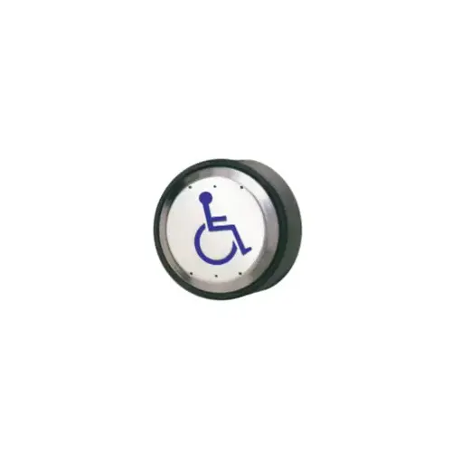 Round Surface Mounting Box for 6" Push Plate, Black ABS Round Surface Mounting Box for 6" Push Plate, Black ABS