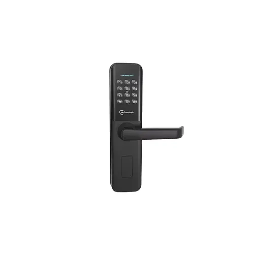 Bardon Digital Smart Lever Lock with Raised Buttons, Mortise Lock not Included, Bluetooth, RFID Compatible, Key Override, Wi-Fi Module Included, 250 Pin Code Capacity, 4 AA Batteries not Included, Matte Black Bardon Digital Smart Lever Lock with Raised Buttons, Mortise Lock not Included, Bluetooth, RFID Compatible, Key Override, Wi-Fi Module Included, 250 Pin Code Capacity, 4 AA Batteries not Included, Matte Black