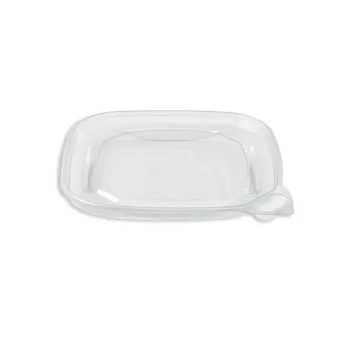 Evolutions Lid 1 Compartment PET Square For Deli Container Unhinged Tamper-Evident Tamper-Resistant - pack of 400 Evolutions Lid 1 Compartment PET Square For Deli Container Unhinged Tamper-Evident Tamper-Resistant - pack of 400