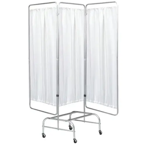 Aluminum Three-Section Beam King Size Privacy Screen Frame With Casters Aluminum Three-Section Beam King Size Privacy Screen Frame With Casters
