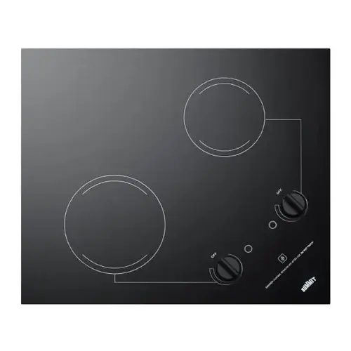 Summit Applance 21 In. 2 Burner Smooth-Top Cooktop Summit Applance 21 In. 2 Burner Smooth-Top Cooktop