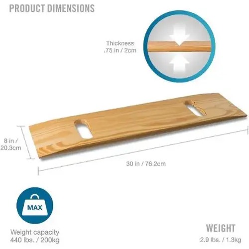 Dmi Deluxe Wood Transfer Board W/ Two Cut Outs, Southern Yellow Pine Dmi Deluxe Wood Transfer Board W/ Two Cut Outs, Southern Yellow Pine