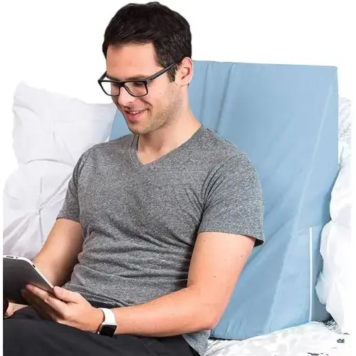 Dmi Foam Bed Wedge Leg Rest Back Support Pillow, Blue, 10x24x24 Dmi Foam Bed Wedge Leg Rest Back Support Pillow, Blue, 10x24x24