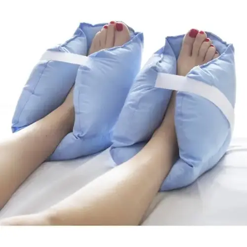 DMI Heel Cushion Protector Pillows, Adjustable Pair, Blue/White DMI Heel Cushion Protector Pillows, Adjustable Pair, Blue/White