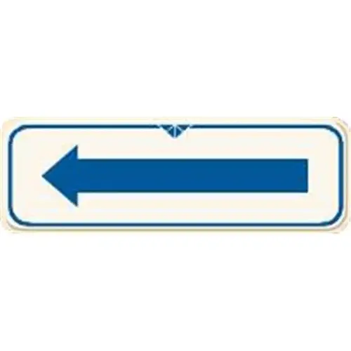 Left Arrow Sign, Ivory, 9 X 3 Left Arrow Sign, Ivory, 9 X 3
