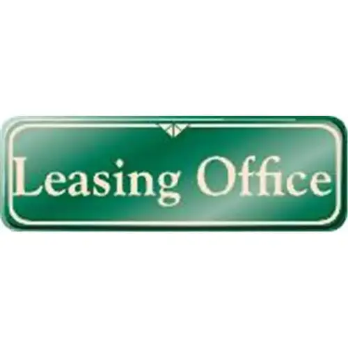 Leasing Office Designer Sign, Green, 9 X 3 Leasing Office Designer Sign, Green, 9 X 3
