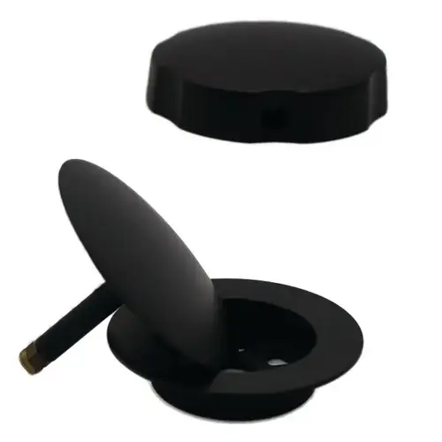2-1/2 " Replacement Drain And Handle For Cable Drives Matte Black 2-1/2 " Replacement Drain And Handle For Cable Drives Matte Black