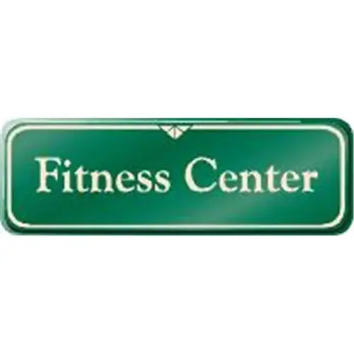 Fitness Center Interior Sign, Green, 9 X 3 Fitness Center Interior Sign, Green, 9 X 3