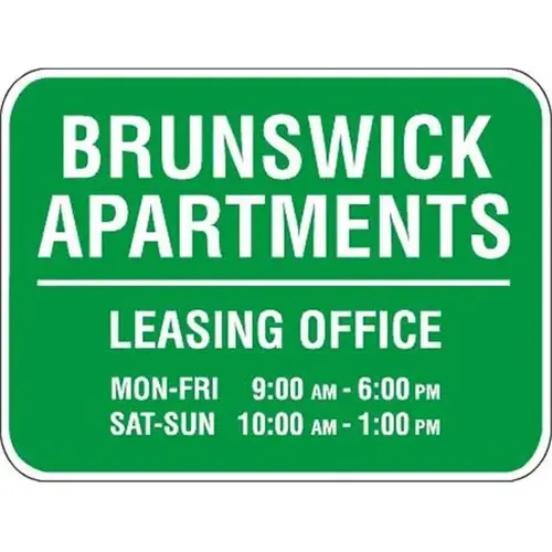 Ornamental Sign, 2 Sided, Non-Reflective, 24 X 18 Ornamental Sign, 2 Sided, Non-Reflective, 24 X 18