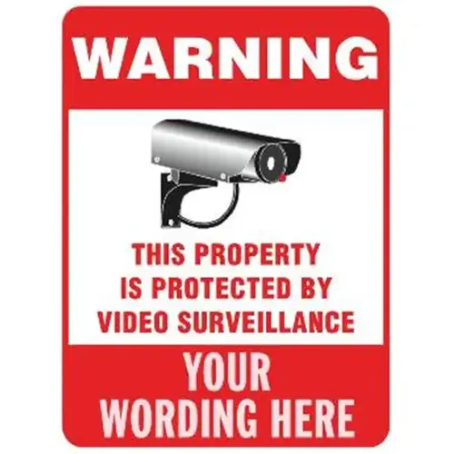 Semi-Custom Warning/This Property... Sign, Red Reflective, 18 X 24" Semi-Custom Warning/This Property... Sign, Red Reflective, 18 X 24"