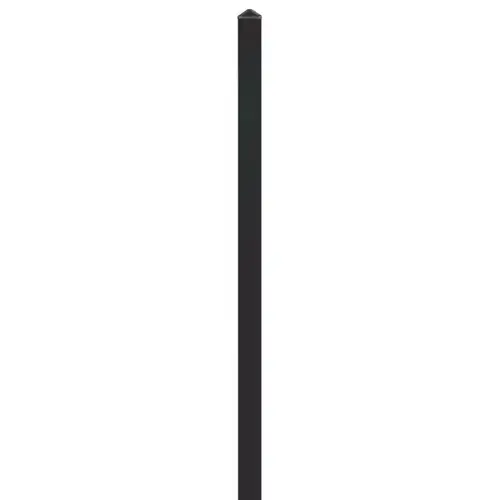 Aluminum Post, 8 ft Black, 1-1/2 X 1-1/2 X 8 ft Aluminum Post, 8 ft Black, 1-1/2 X 1-1/2 X 8 ft
