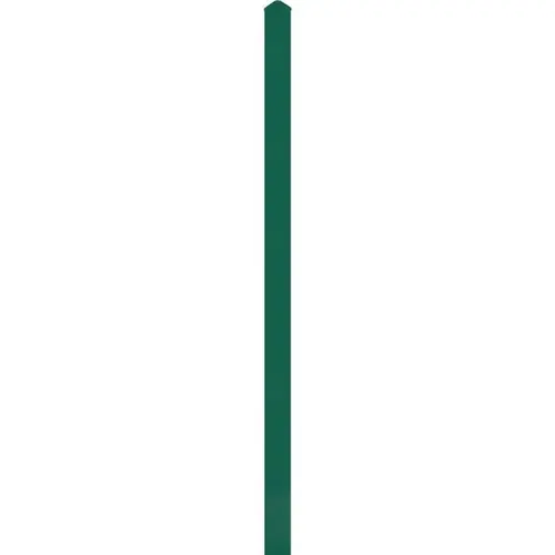 Aluminum Post, 6 ft Green, 1-1/2 X 1-1/2 X 6 ft Aluminum Post, 6 ft Green, 1-1/2 X 1-1/2 X 6 ft
