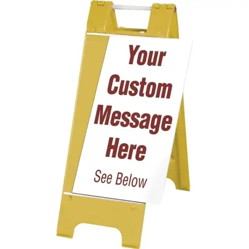 Custom Changeable A Frame Kit, Yellow, 13 X 36 Custom Changeable A Frame Kit, Yellow, 13 X 36