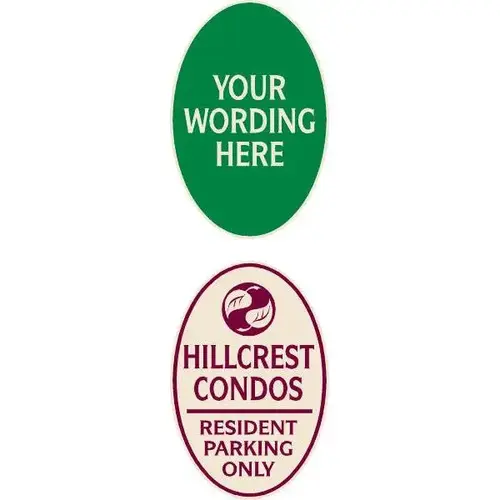Custom Oval Designer Sign 12 X 18 Custom Oval Designer Sign 12 X 18