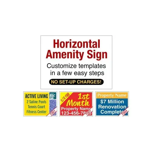 Coroplast Custom 2-Sided Yard Sign, 24 X 18 Coroplast Custom 2-Sided Yard Sign, 24 X 18