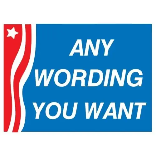 Aluminum Semi-Custom Amenity Sign, Patriotic, 24 X 18 Aluminum Semi-Custom Amenity Sign, Patriotic, 24 X 18