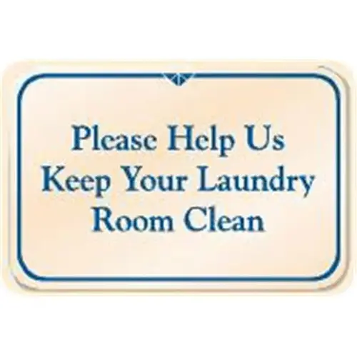 Please Help Us... Interior Sign, Ivory, 9 X 6" Please Help Us... Interior Sign, Ivory, 9 X 6"