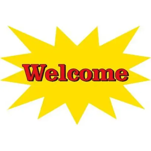 Welcome Static Cling Decals, 24 X 18 Welcome Static Cling Decals, 24 X 18