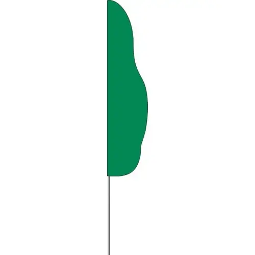 Flutter Flag And Pole, Green, 12 ft Flutter Flag And Pole, Green, 12 ft