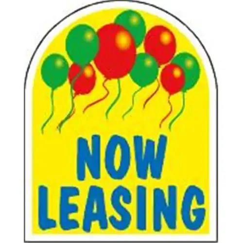 Coroplast Now Leasing Arched Amenity Sign, Balloons, 24 X 30 Coroplast Now Leasing Arched Amenity Sign, Balloons, 24 X 30
