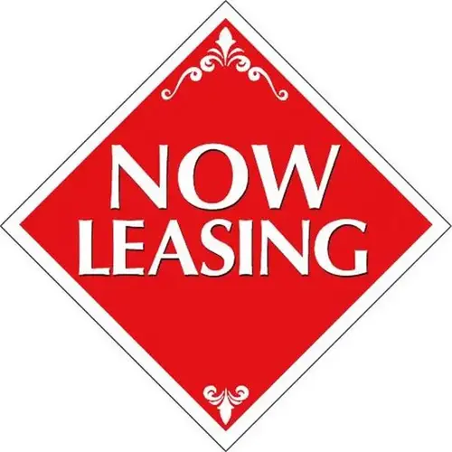 Aluminum Now Leasing Diamond Amenity Sign, Red/White, 24 X 24 Aluminum Now Leasing Diamond Amenity Sign, Red/White, 24 X 24