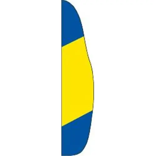 Flutter Flag Kit, Blue/yellow/blue, 12 ft Flutter Flag Kit, Blue/yellow/blue, 12 ft
