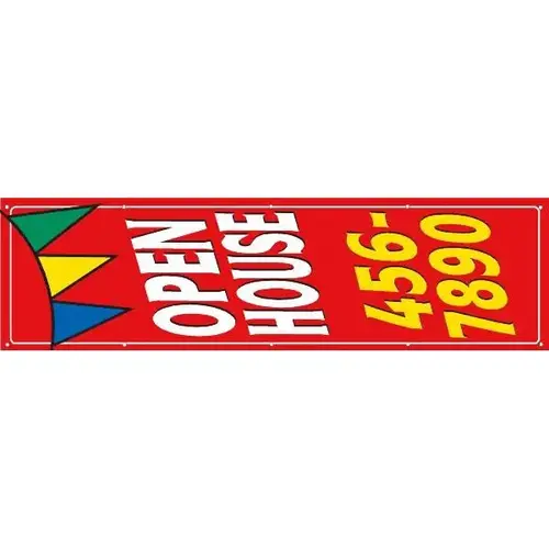 Vertical Semi-Custom Banner, Pennant, 4 ft X 15 ft Vertical Semi-Custom Banner, Pennant, 4 ft X 15 ft