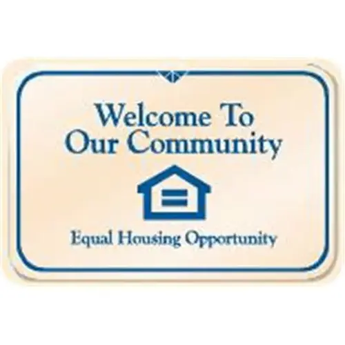 Welcome To Our Community Interior Sign, Ivory, 9 X 6 Welcome To Our Community Interior Sign, Ivory, 9 X 6