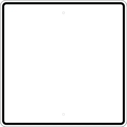 Custom Aluminum Sign, Reflective, 30 X 30 Custom Aluminum Sign, Reflective, 30 X 30