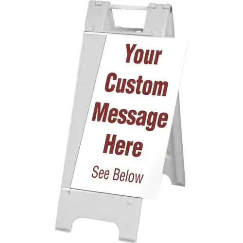 Custom Changeable A Frame Kit, White, 13 X 36 Custom Changeable A Frame Kit, White, 13 X 36