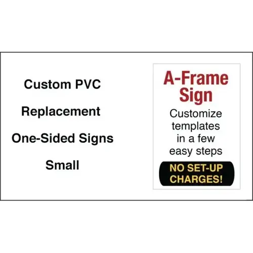 Custom Pvc Replacement Sign, Small Custom Pvc Replacement Sign, Small