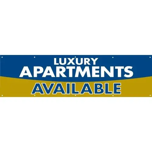 Luxury Apartments Available Horizontal Banner, 15 ft X 4 ft Luxury Apartments Available Horizontal Banner, 15 ft X 4 ft