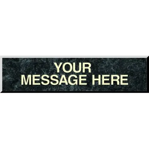 Front Engraved Sign, Black Marble, 8 X 2 Front Engraved Sign, Black Marble, 8 X 2